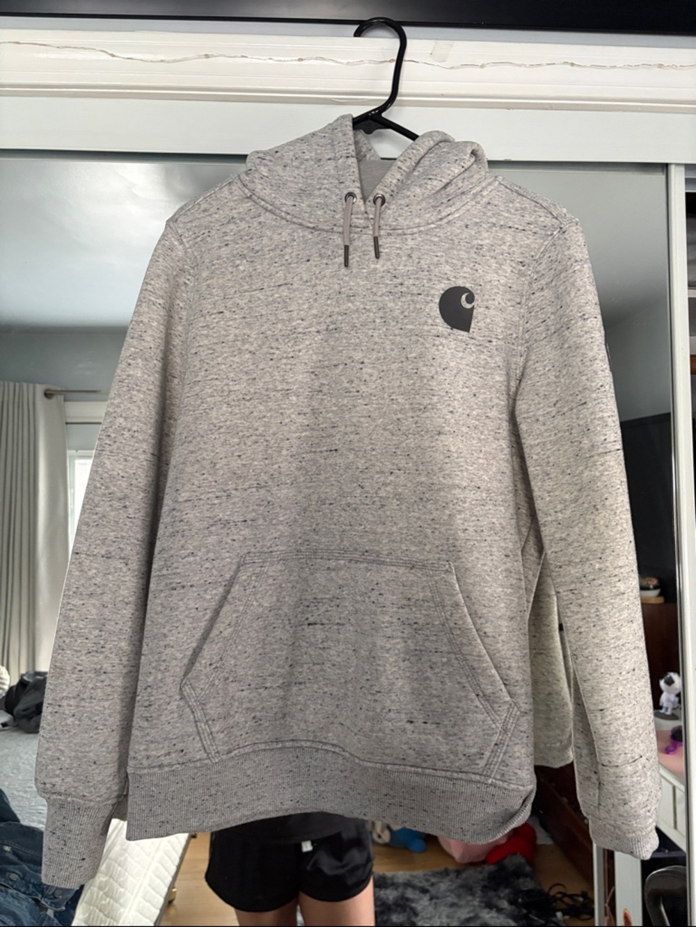 Carhartt Heather Gray Logo Hoodie Pullover